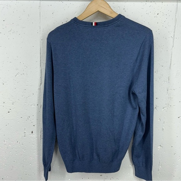 Tommy Hilfiger Men’s Size Medium Blue Crew Neck Sweater New - Picture 6 of 13